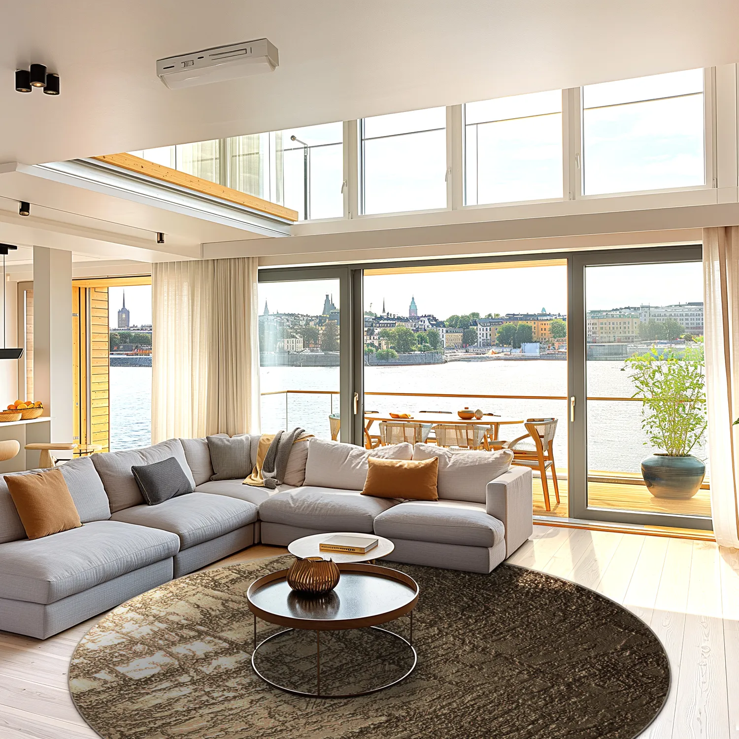 Kerek szőnyeg - Junes (arany)