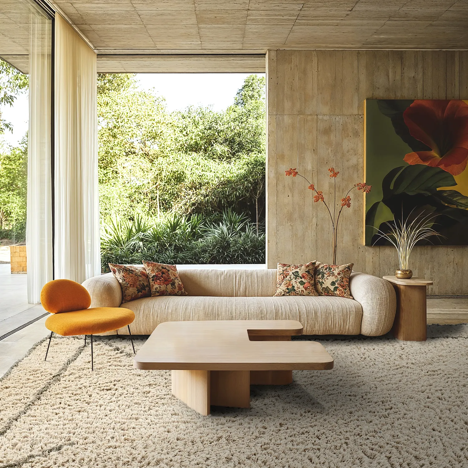 Shaggy szőnyeg - Kairi Natural Cotton Shaggy (bézs/taupe)