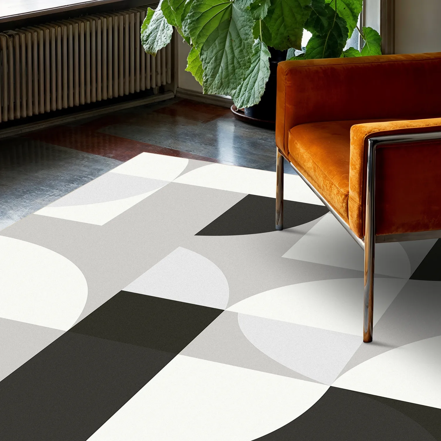 Wilton szőnyeg - Kalami (fehér/szürke/fekete)