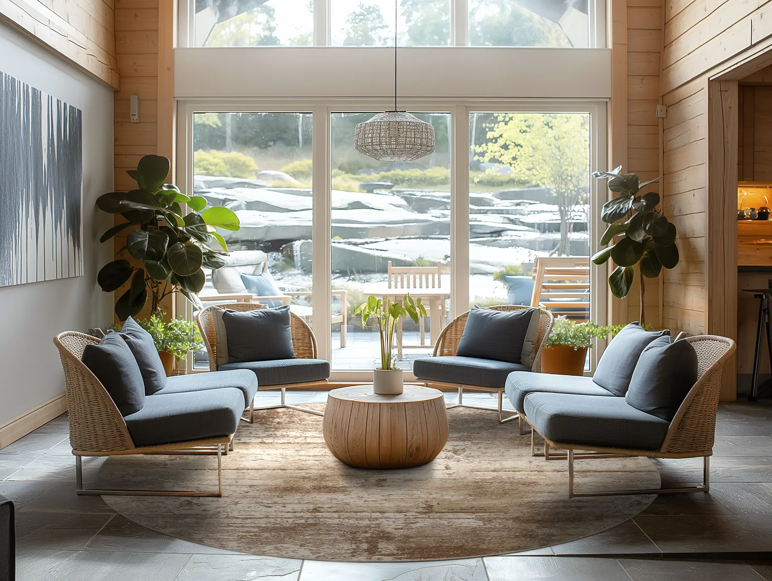 Kerek szőnyeg - Kebira (bezs)