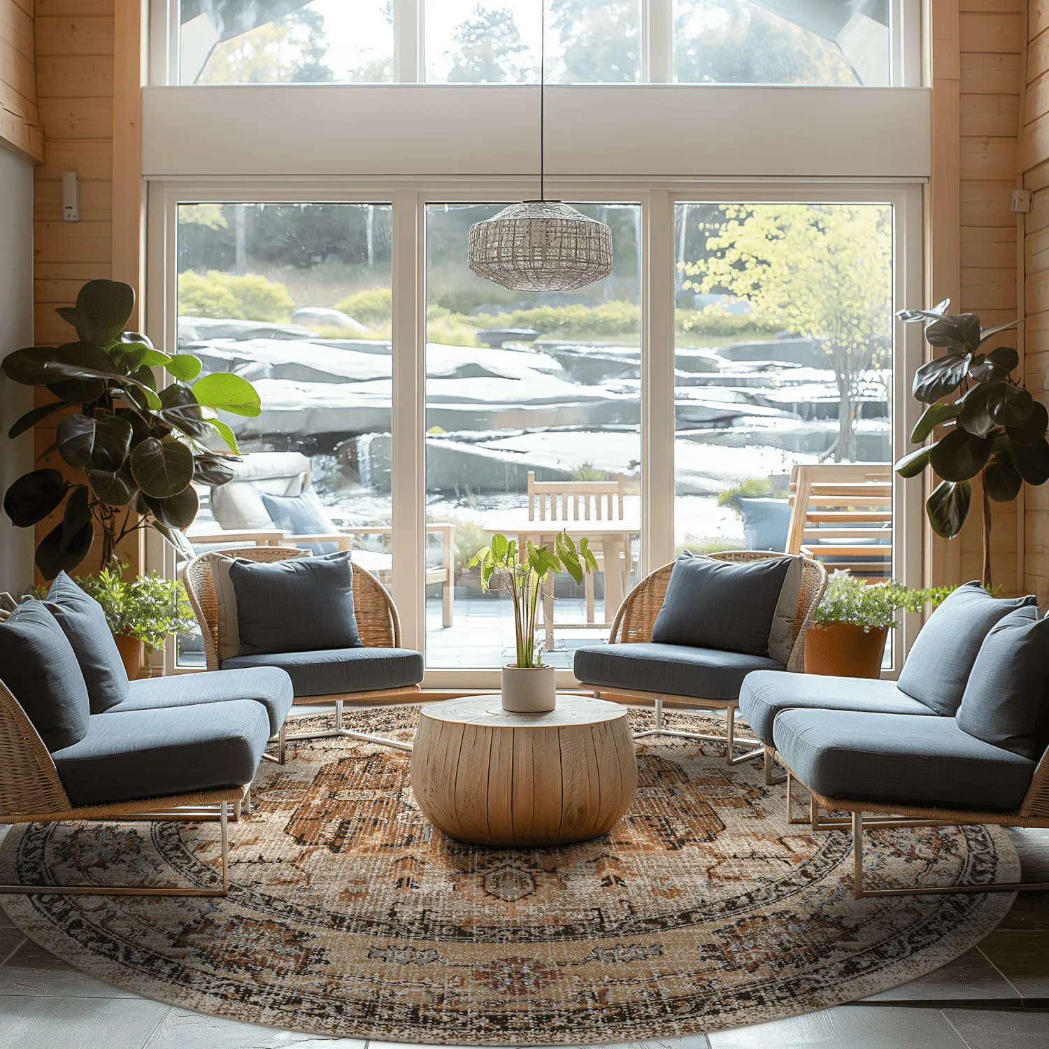 Kerek szőnyeg - Siliana (bezs)