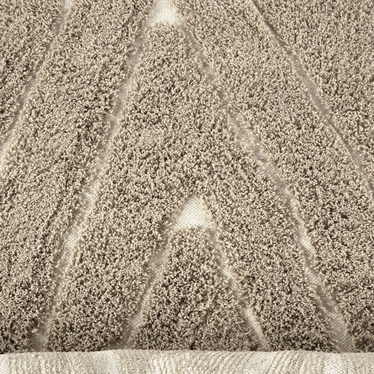 Shaggy szőnyeg - Kindon Natural Cotton Shaggy (bézs/fehér)