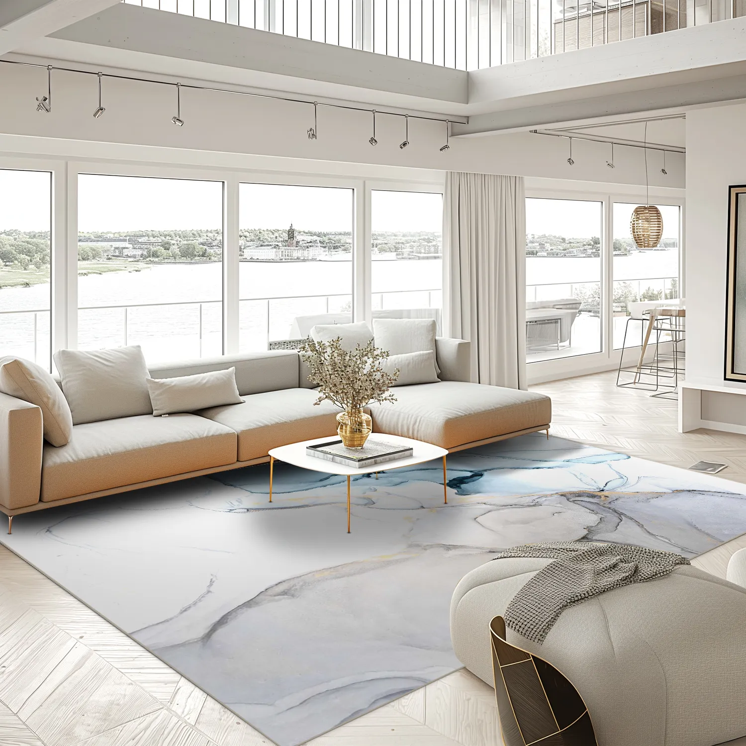 Wilton szőnyeg - Koloa (kék)