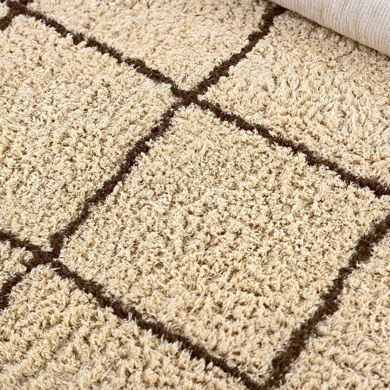 Shaggy szőnyeg - Lana Natural Cotton Shaggy (bézs/barna)