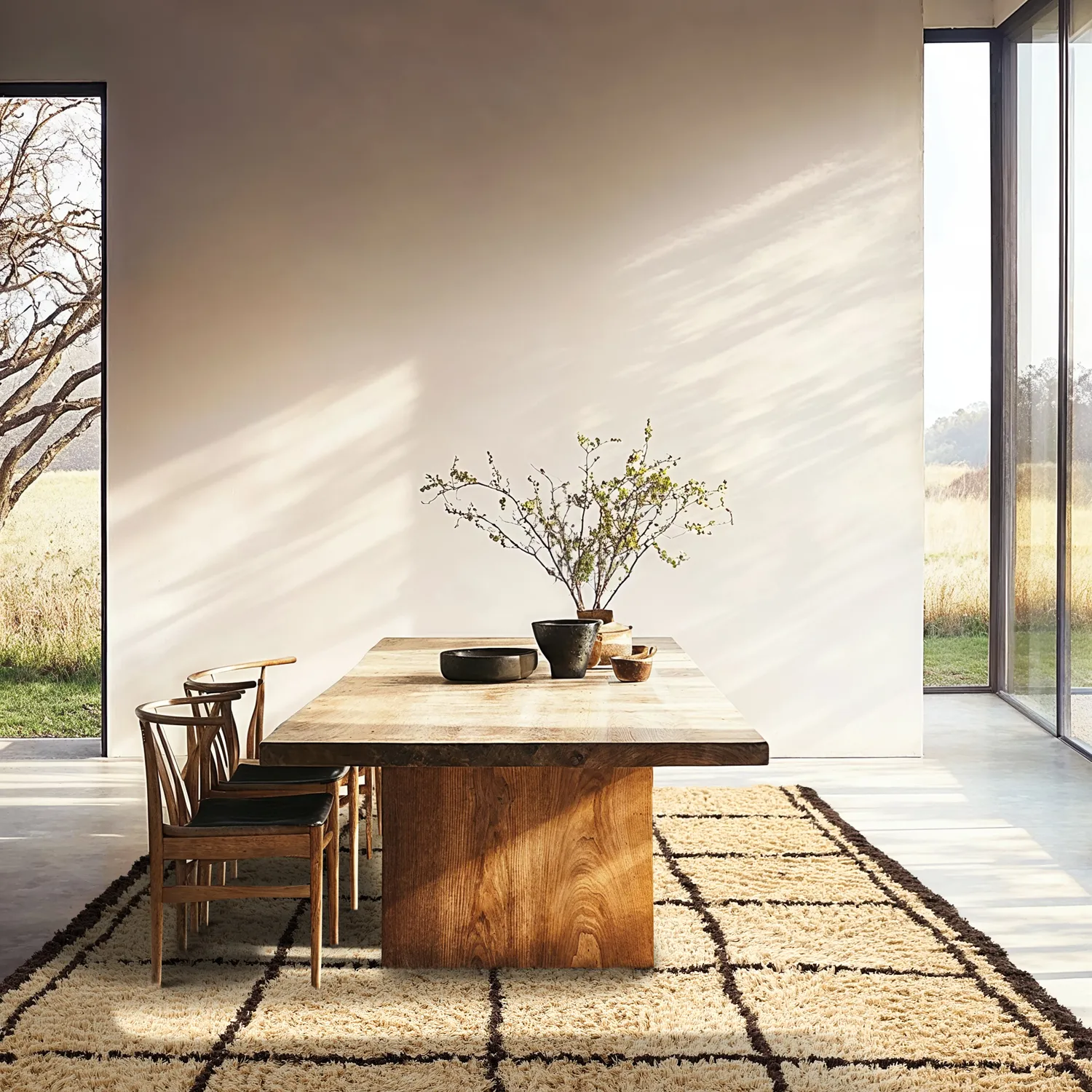 Shaggy szőnyeg - Lana Natural Cotton Shaggy (bézs/barna)