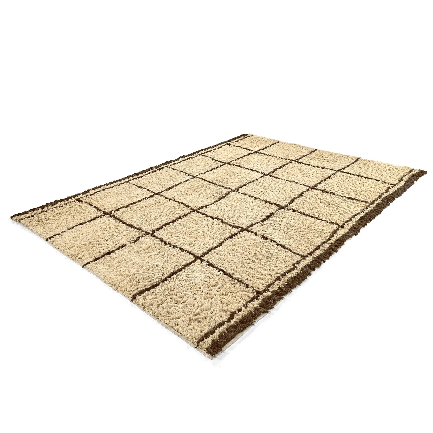 Shaggy szőnyeg - Lana Natural Cotton Shaggy (bézs/barna)