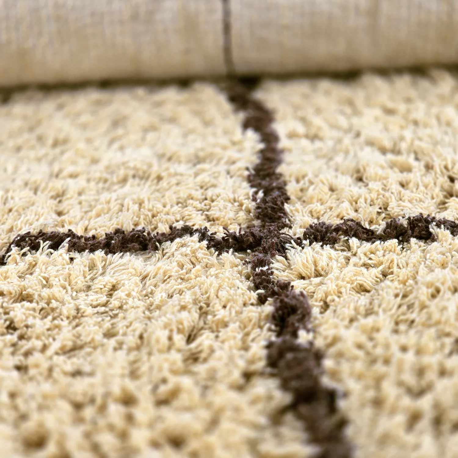 Shaggy szőnyeg - Lana Natural Cotton Shaggy (bézs/barna)