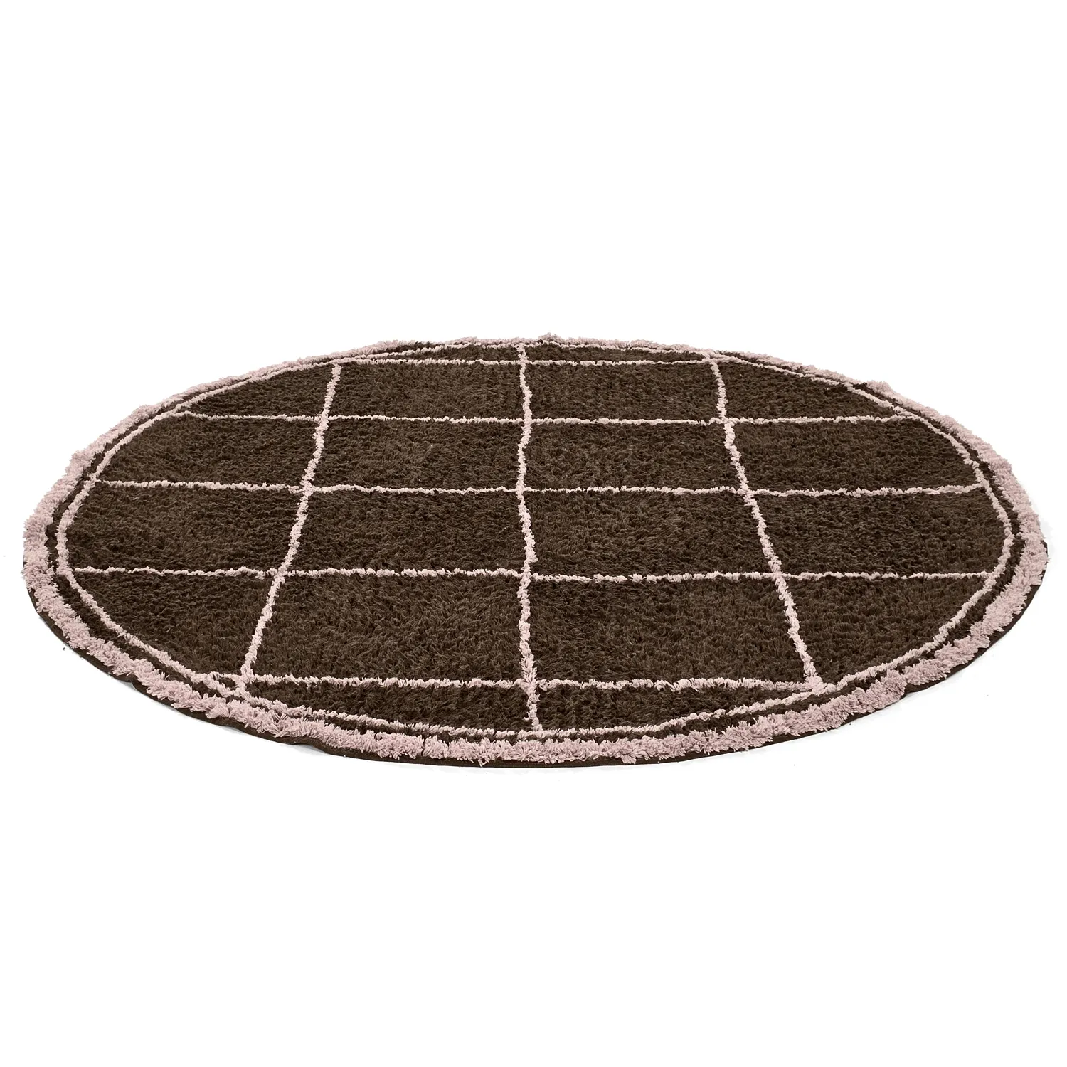 Kerek szőnyeg - Lana Natural Cotton Shaggy (barna)