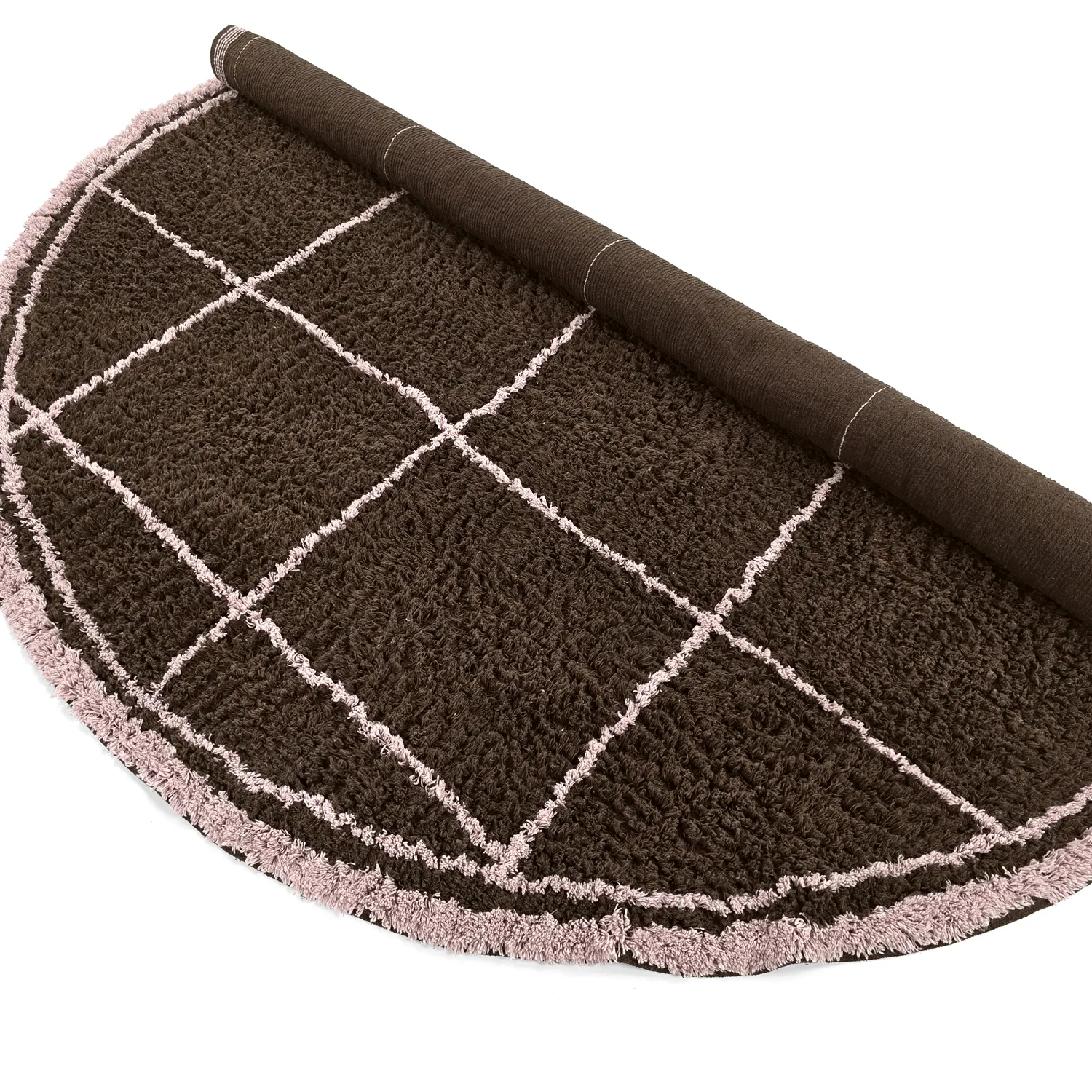 Kerek szőnyeg - Lana Natural Cotton Shaggy (barna)