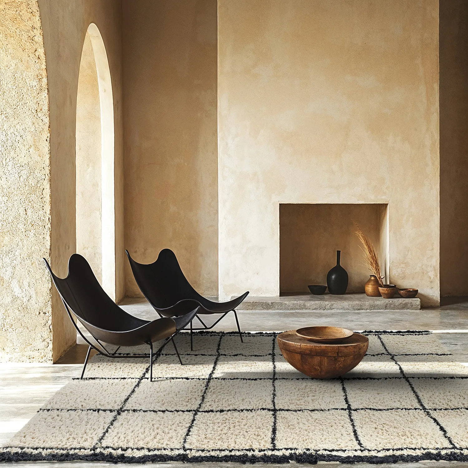 Shaggy szőnyeg - Lana Natural Cotton Shaggy (krém/sötétszürke)