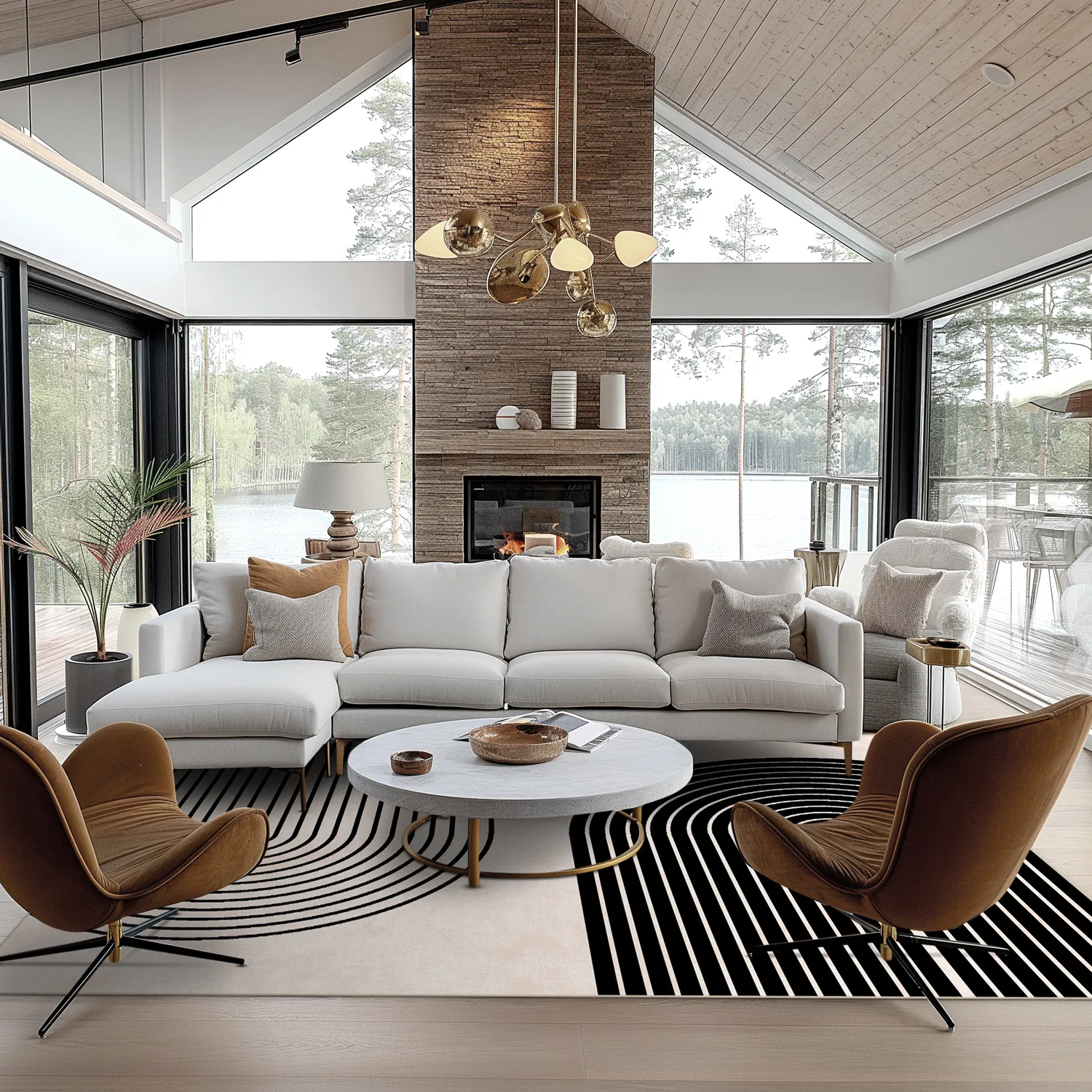 Wilton szőnyeg - Lecce (fekete/bezs)