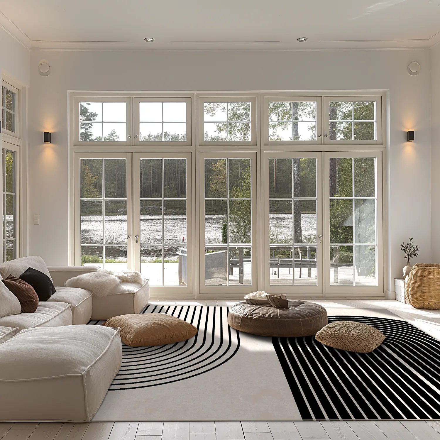 Wilton szőnyeg - Lecce (fekete/bezs)