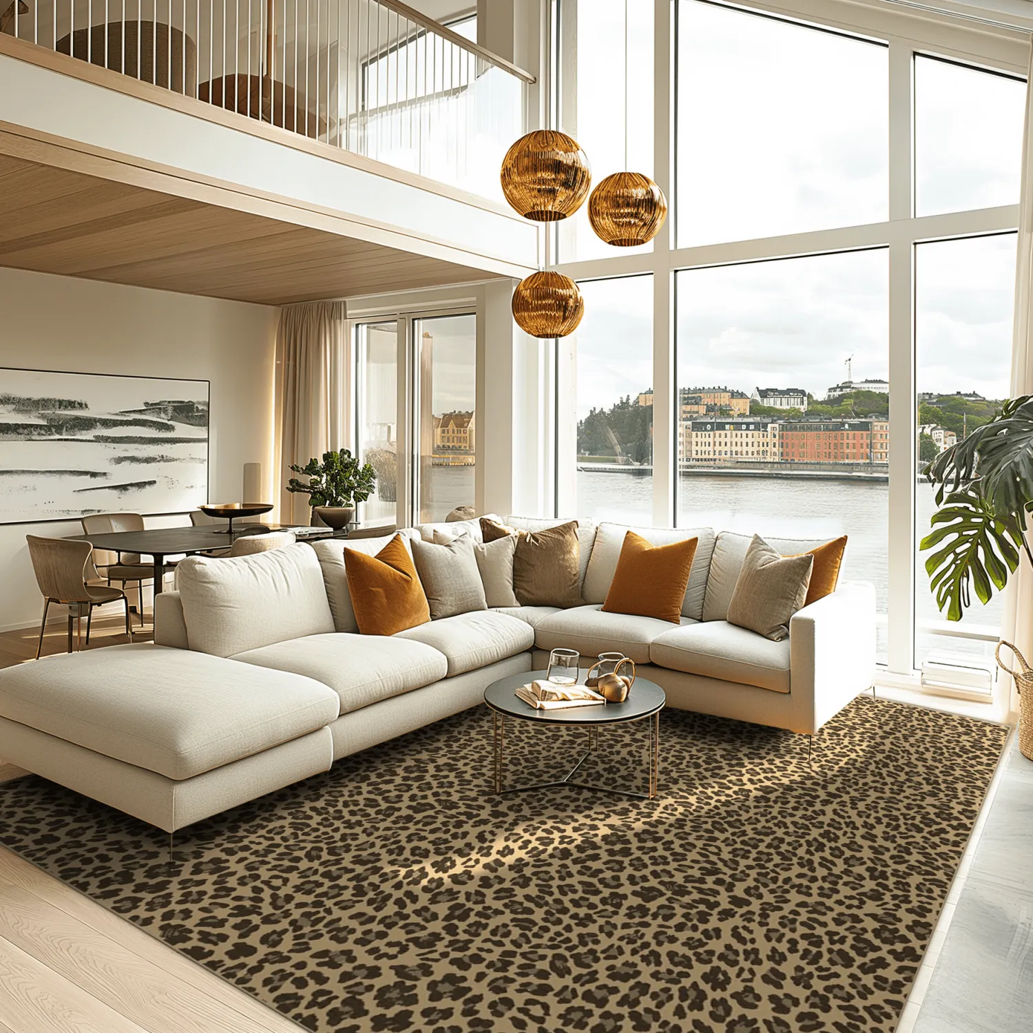 Wilton szőnyeg - Leopard (barna)