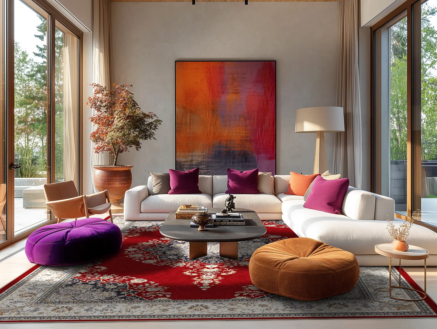 Wilton szőnyeg - Lice (piros/többszínű)