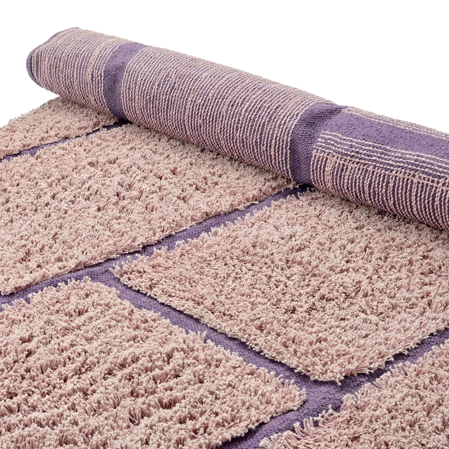 Kerek szőnyeg - Lindley Natural Cotton Shaggy (rózsaszín/lila)