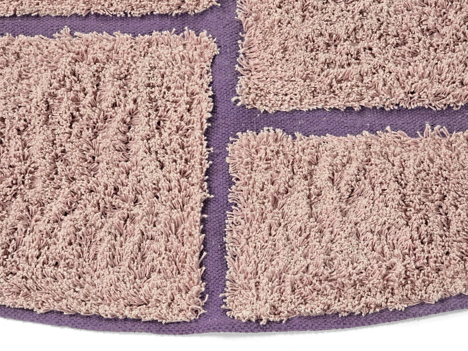 Kerek szőnyeg - Lindley Natural Cotton Shaggy (rózsaszín/lila)