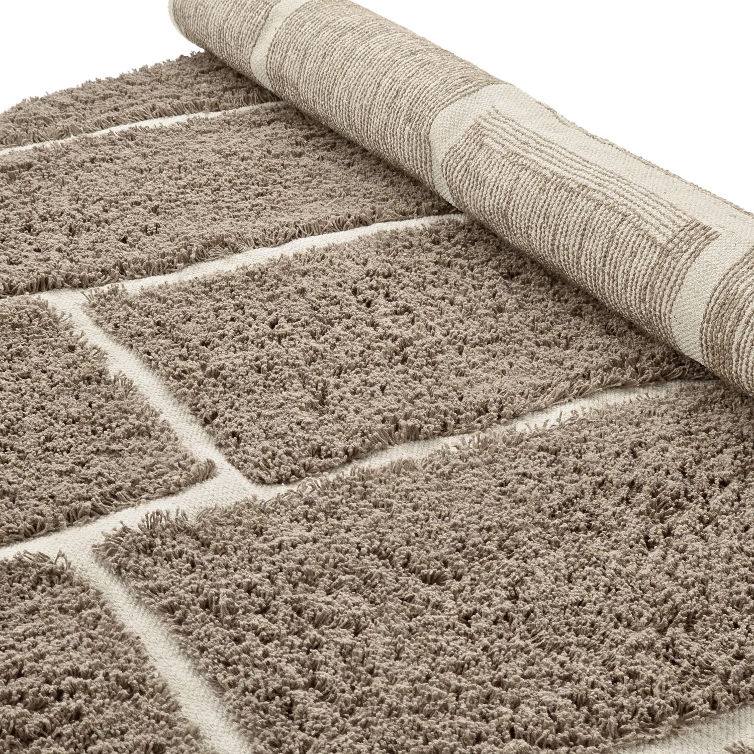 Kerek szőnyeg - Lindley Natural Cotton Shaggy (szürkés/szürkés)