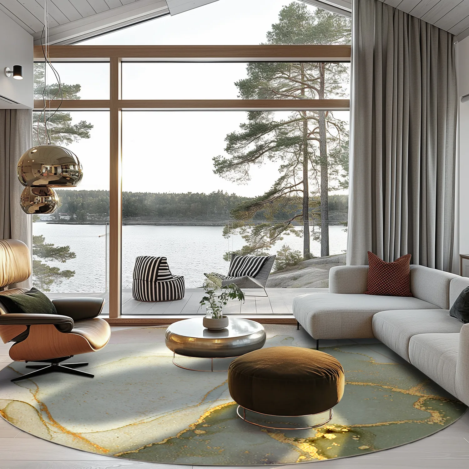 Kerek szőnyeg - Livata (többszínű)