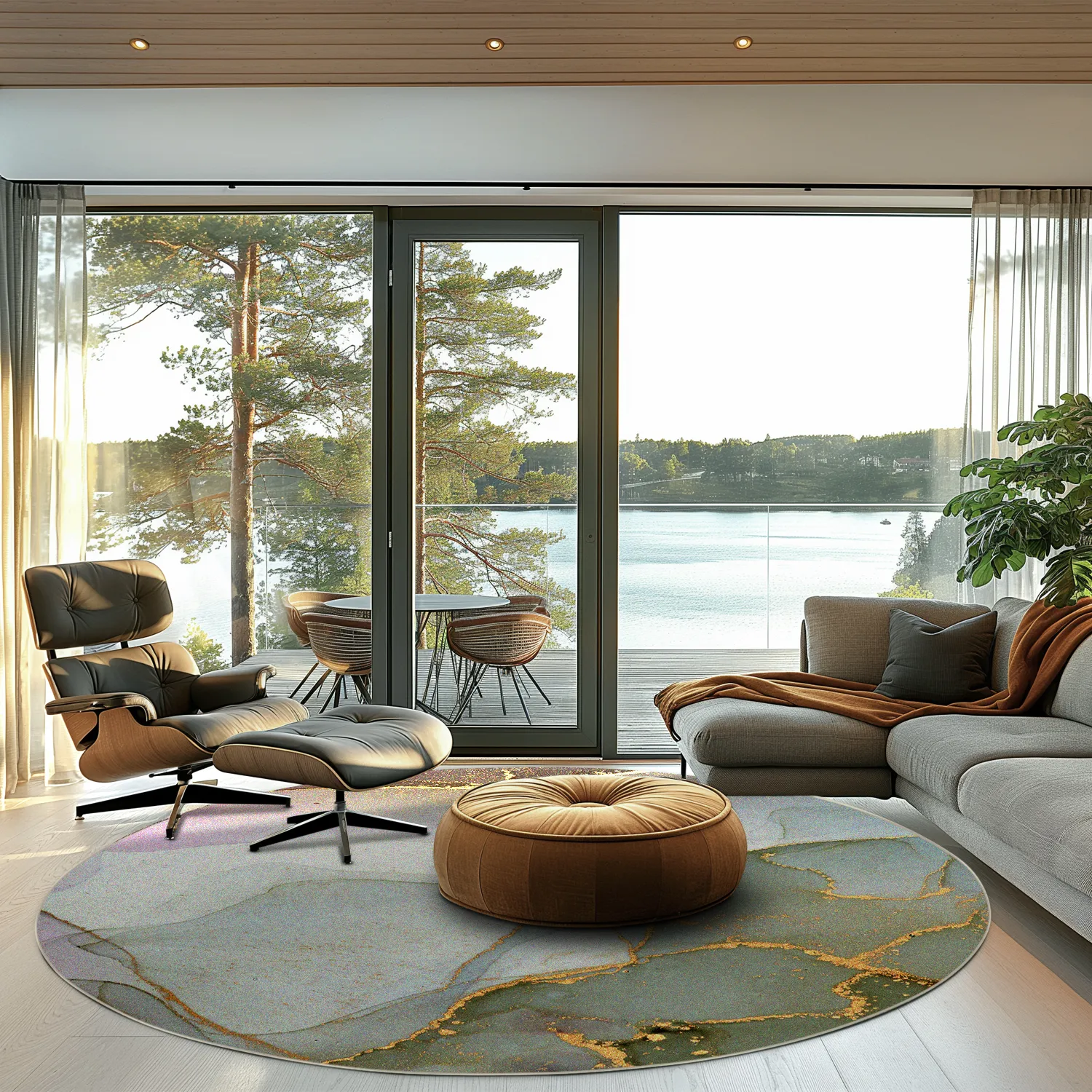 Kerek szőnyeg - Livata (többszínű)