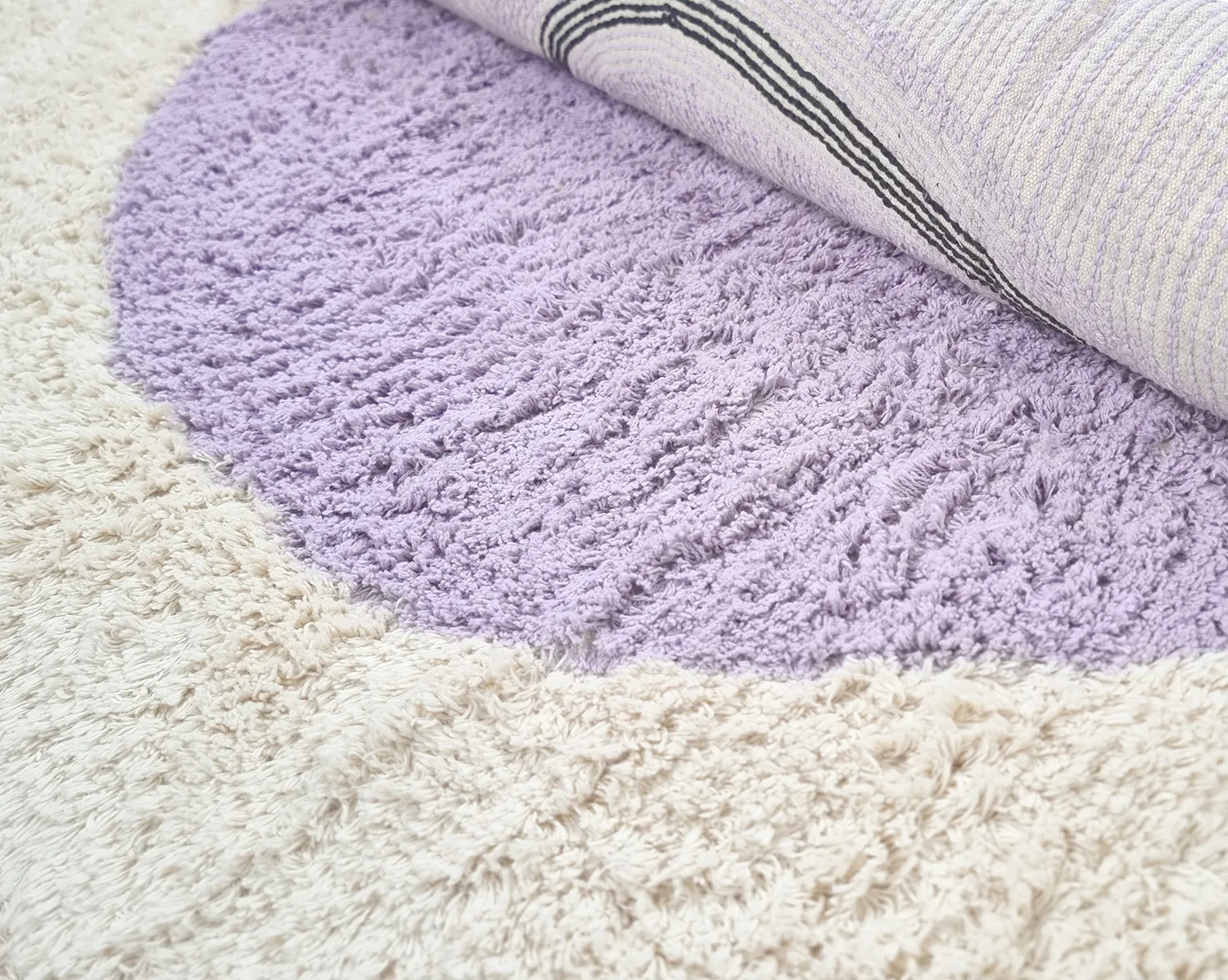 Kerek szőnyeg - Londa Natural Cotton Shaggy (többszínű)