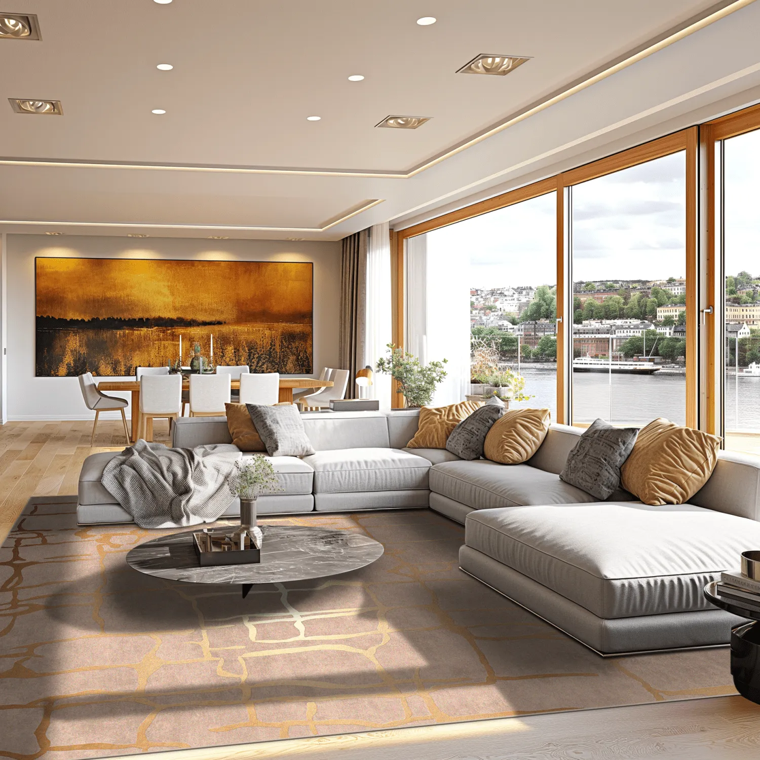 Wilton szőnyeg - Lorenzo (barna/arany)