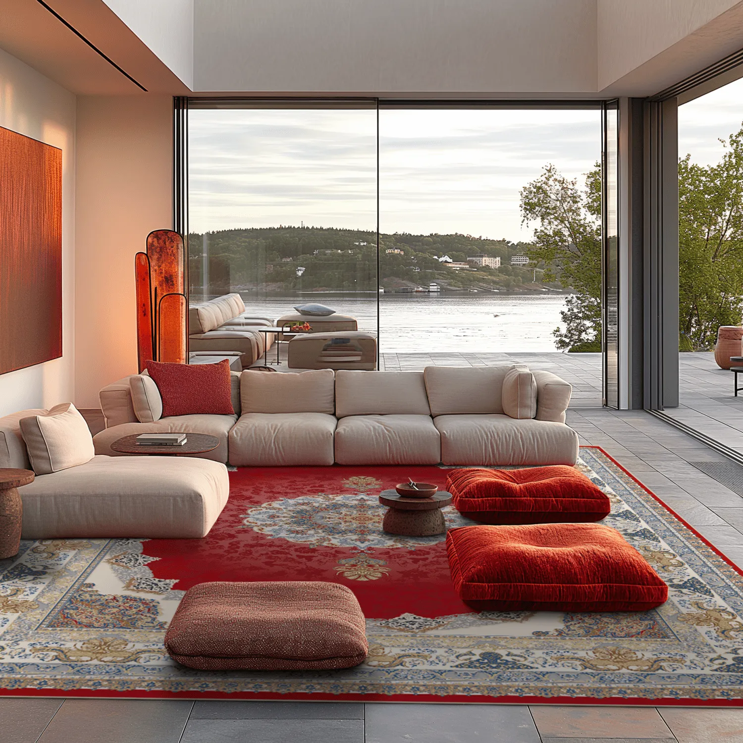 Wilton szőnyeg - Lukla (piros)