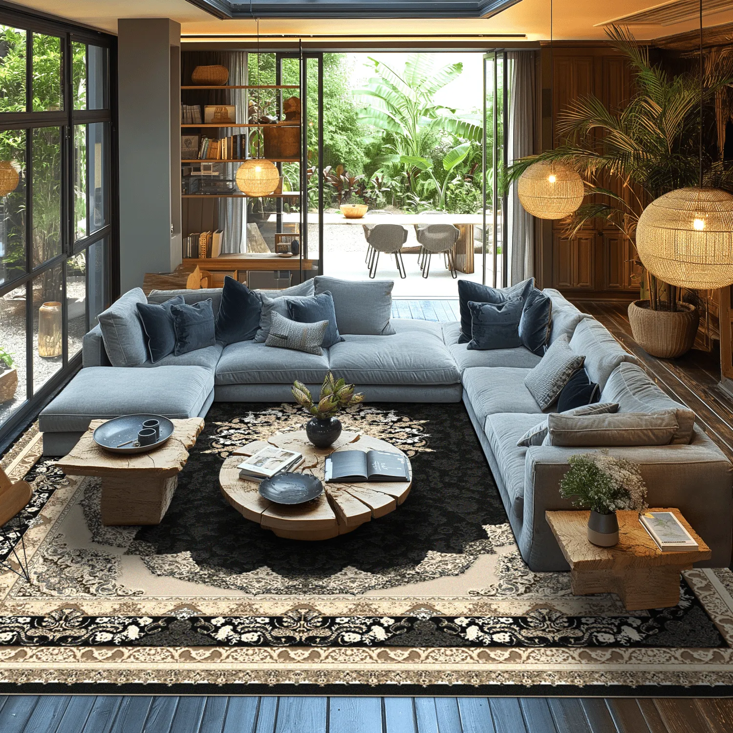 Wilton szőnyeg - Lukla (fekete)