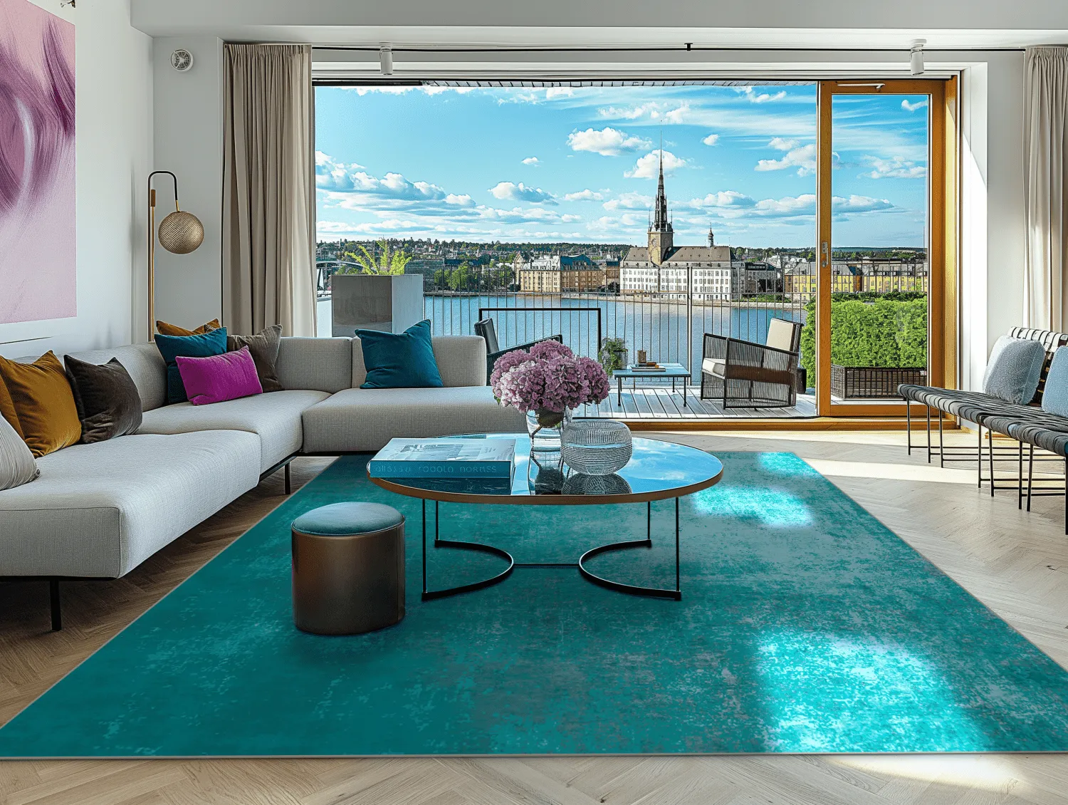 Wilton szőnyeg - Lynton (petrol)