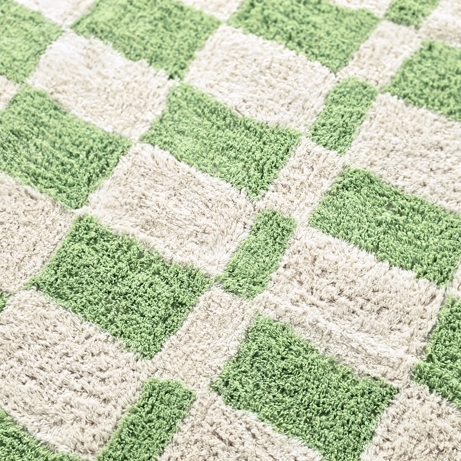 Kerek szőnyeg - Maranello Natural Cotton Shaggy (zöld)