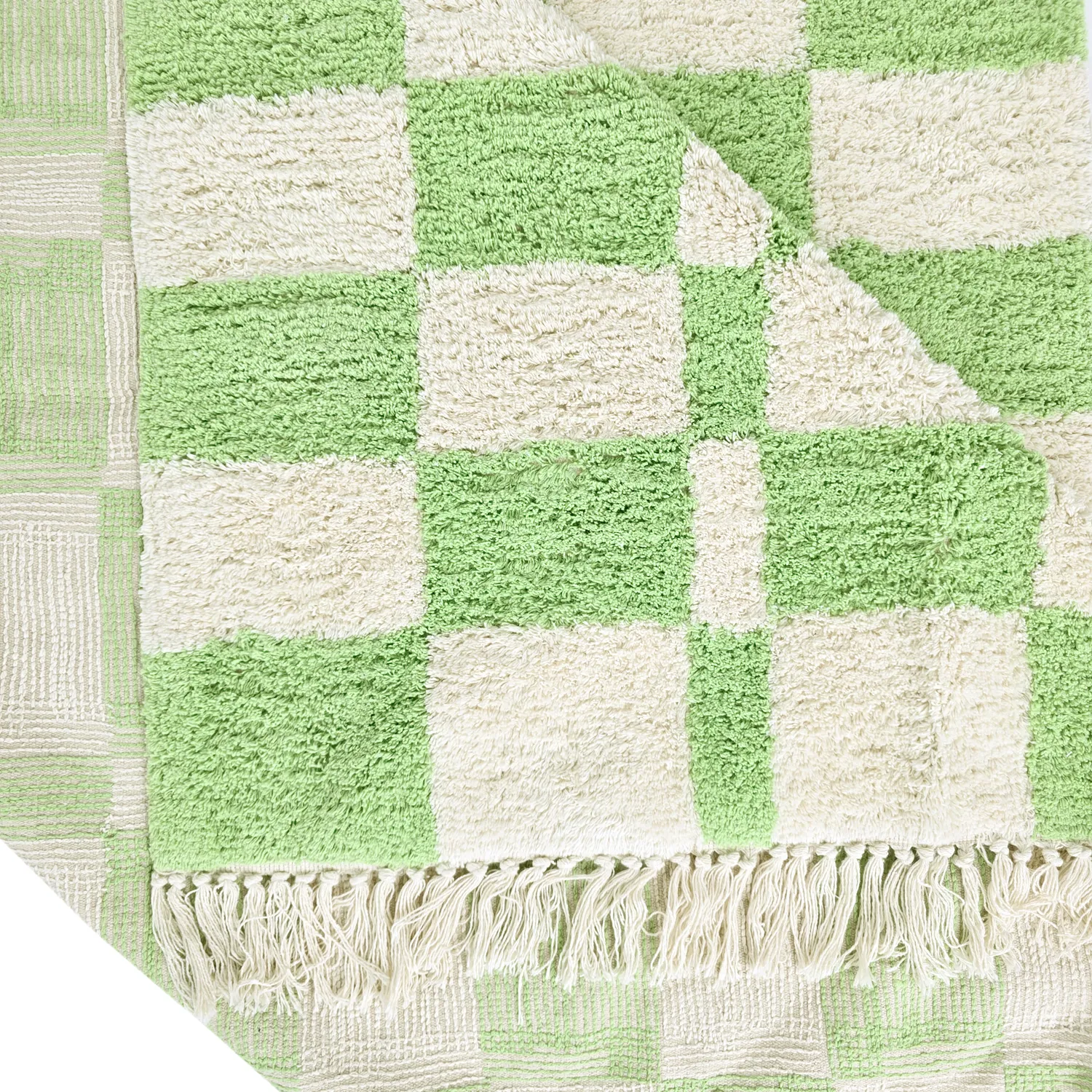 Shaggy szőnyeg - Maranello Natural Cotton Shaggy (zöld)