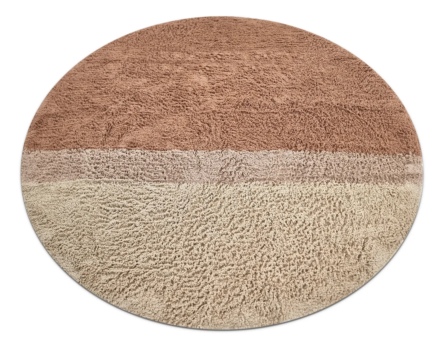 Kerek szőnyeg - Mareto Natural Cotton Shaggy (barna)