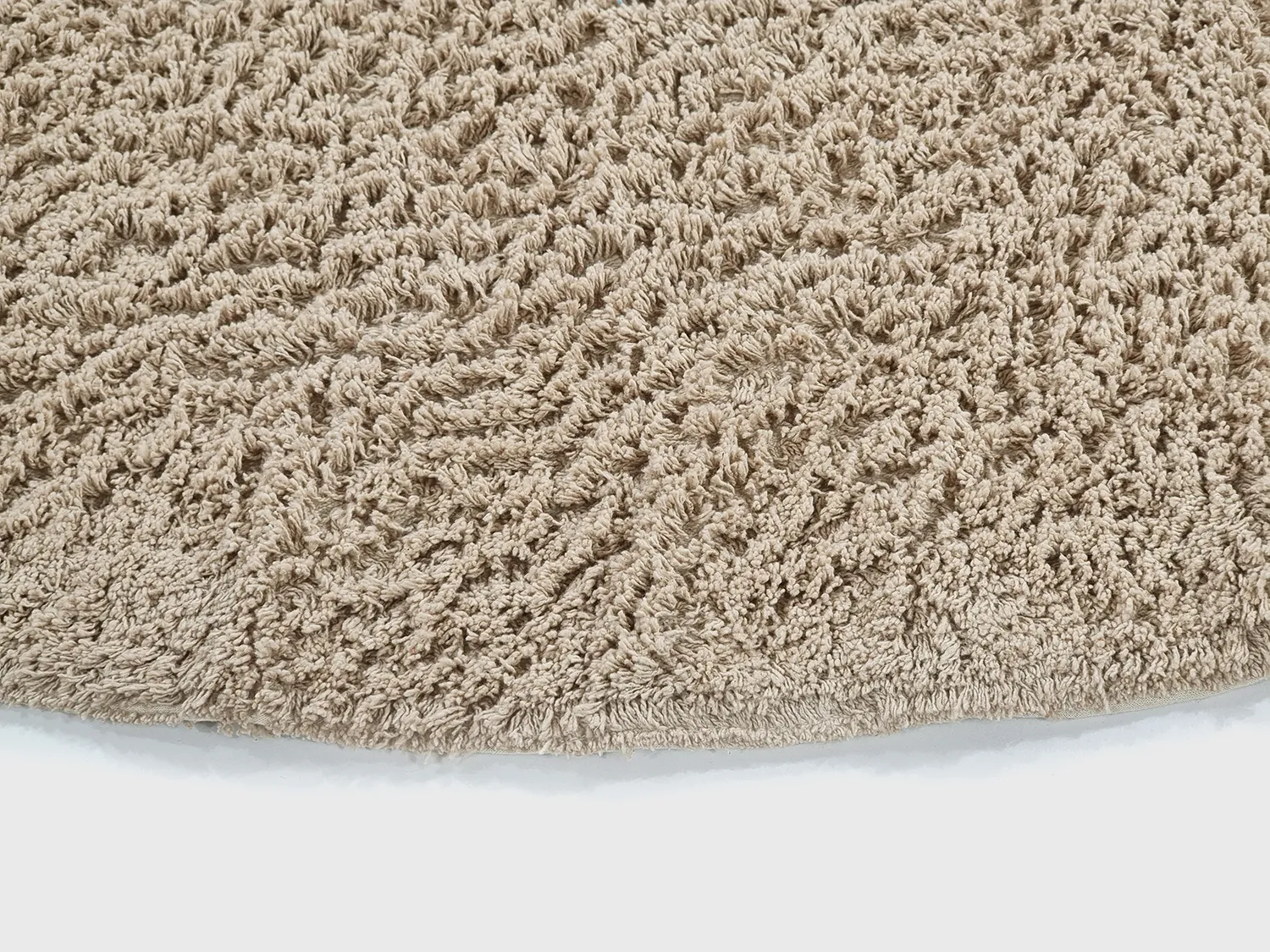 Kerek szőnyeg - Mareto Natural Cotton Shaggy (barna)