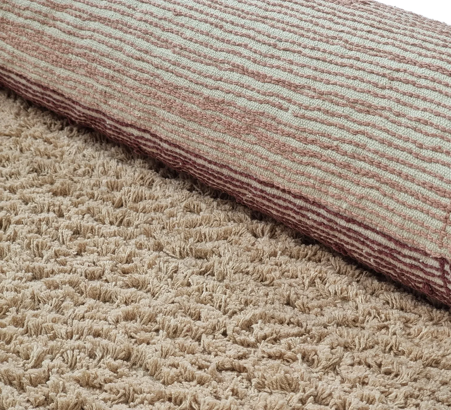 Kerek szőnyeg - Mareto Natural Cotton Shaggy (barna)