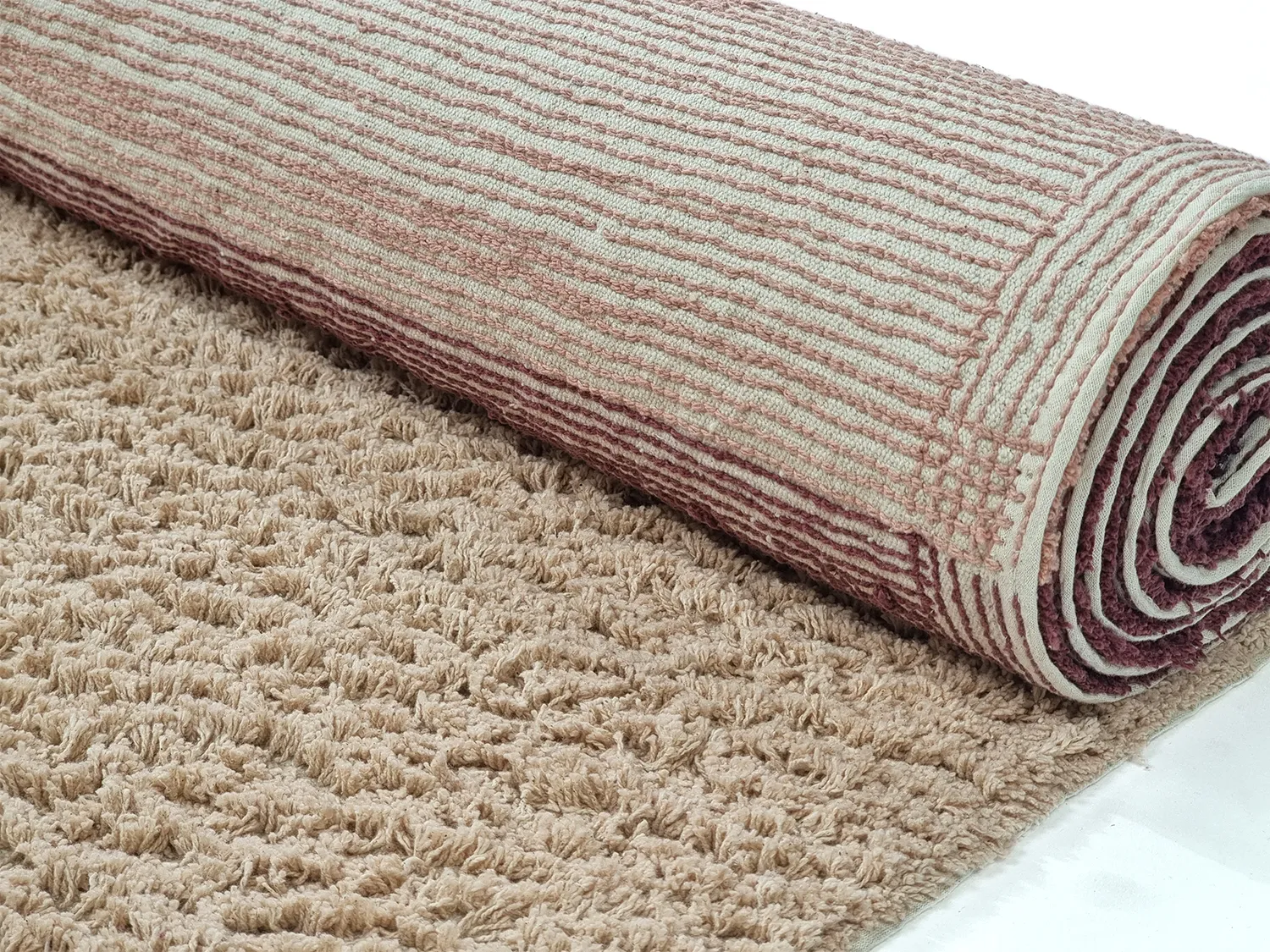 Shaggy szőnyeg - Mareto Natural Cotton Shaggy (barna)