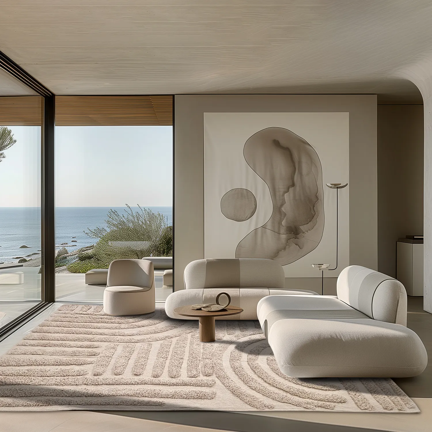 Shaggy szőnyeg - Margo Natural Cotton Shaggy (bézs)