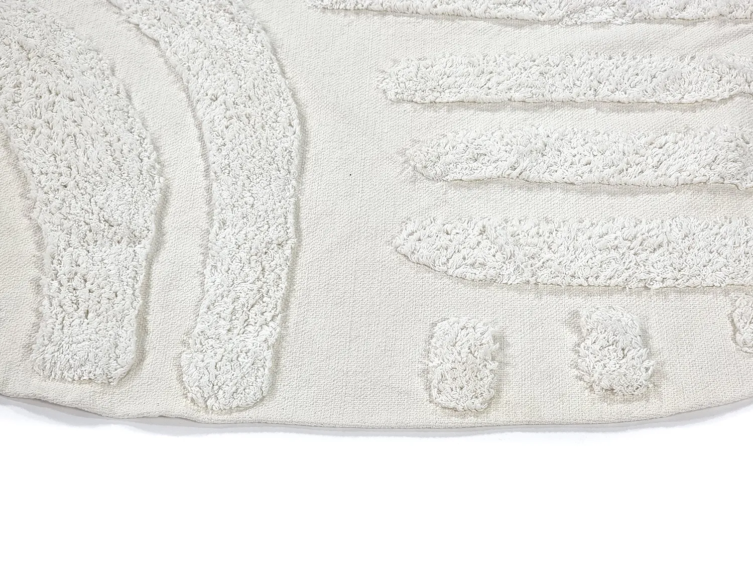 Kerek szőnyeg - Mavis Natural Cotton Shaggy (offwhite)