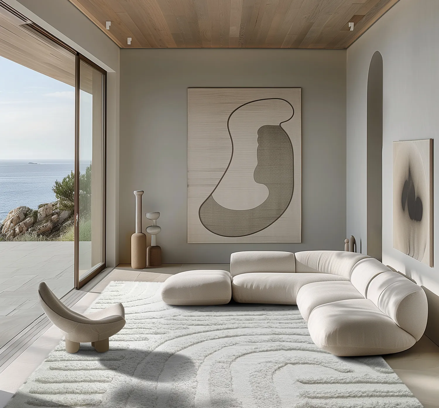 Shaggy szőnyeg - Mavis Natural Cotton Shaggy (offwhite)