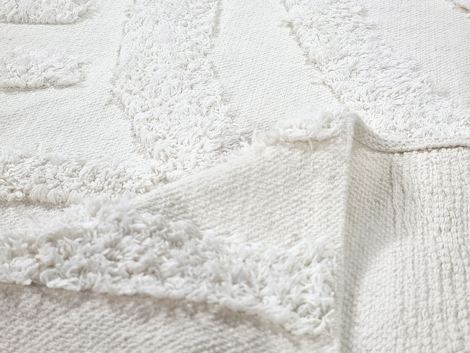 Shaggy szőnyeg - Mavis Natural Cotton Shaggy (offwhite)