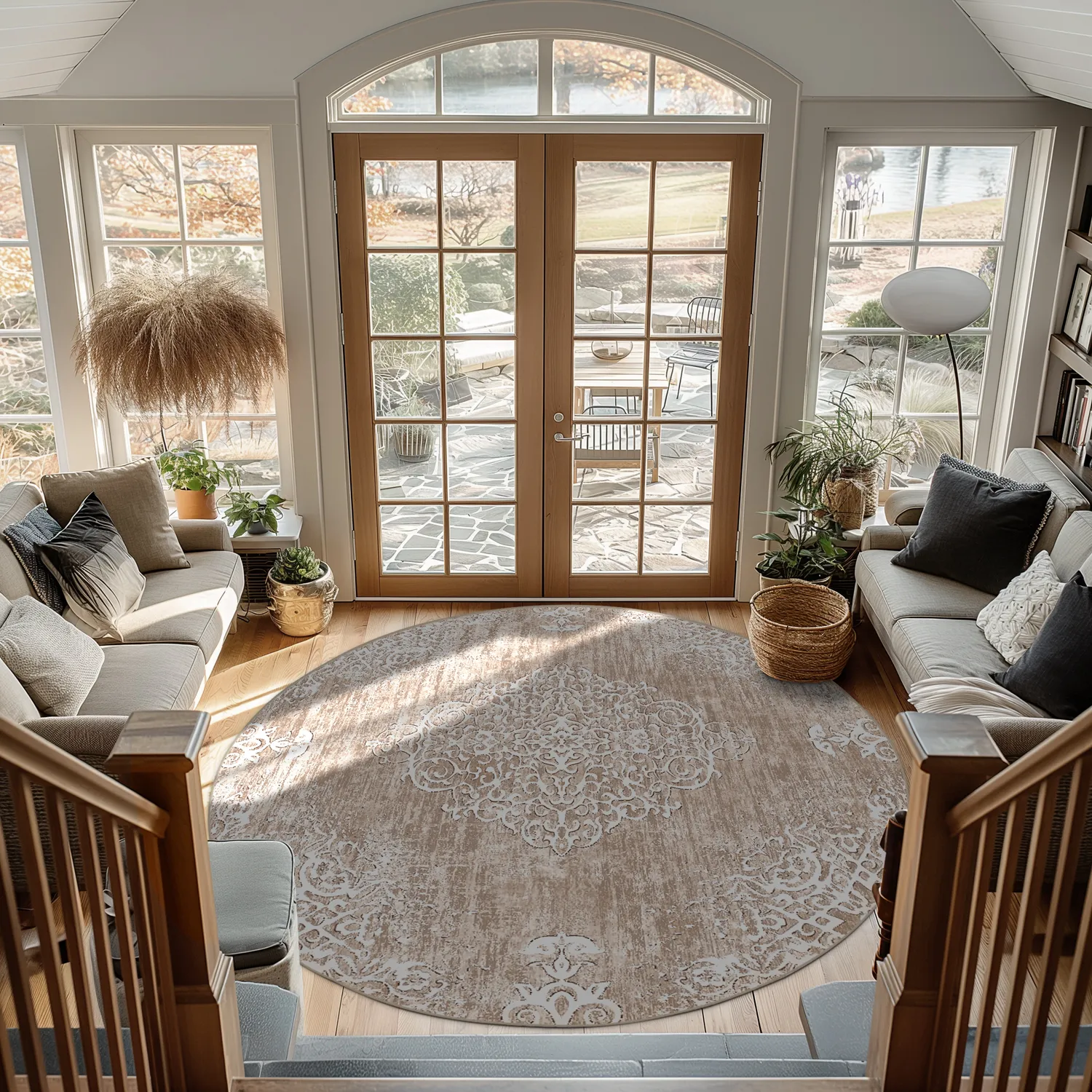 Kerek szőnyeg - Milazzo (bezs)