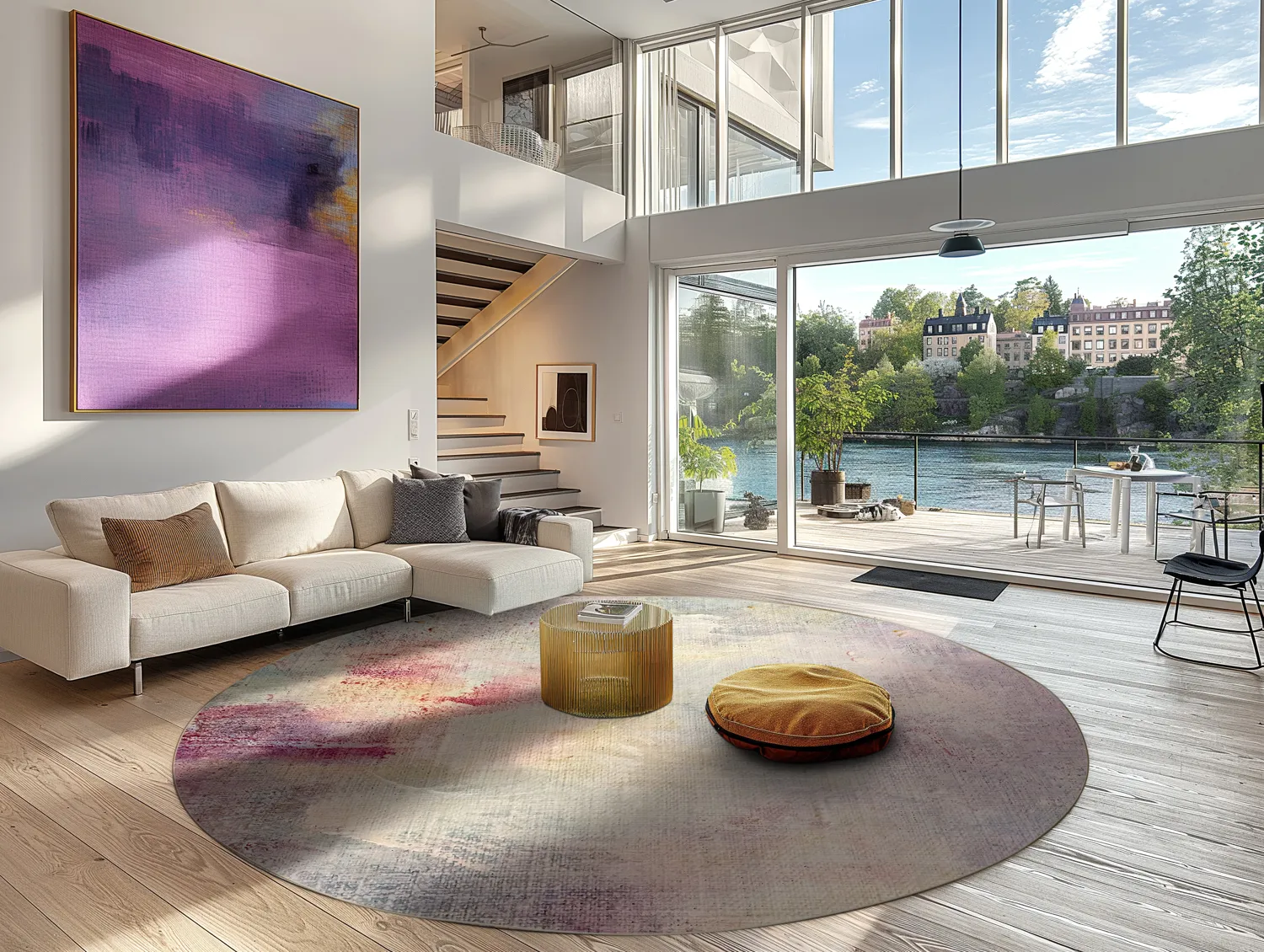 Kerek szőnyeg - Mogoro (többszínű)