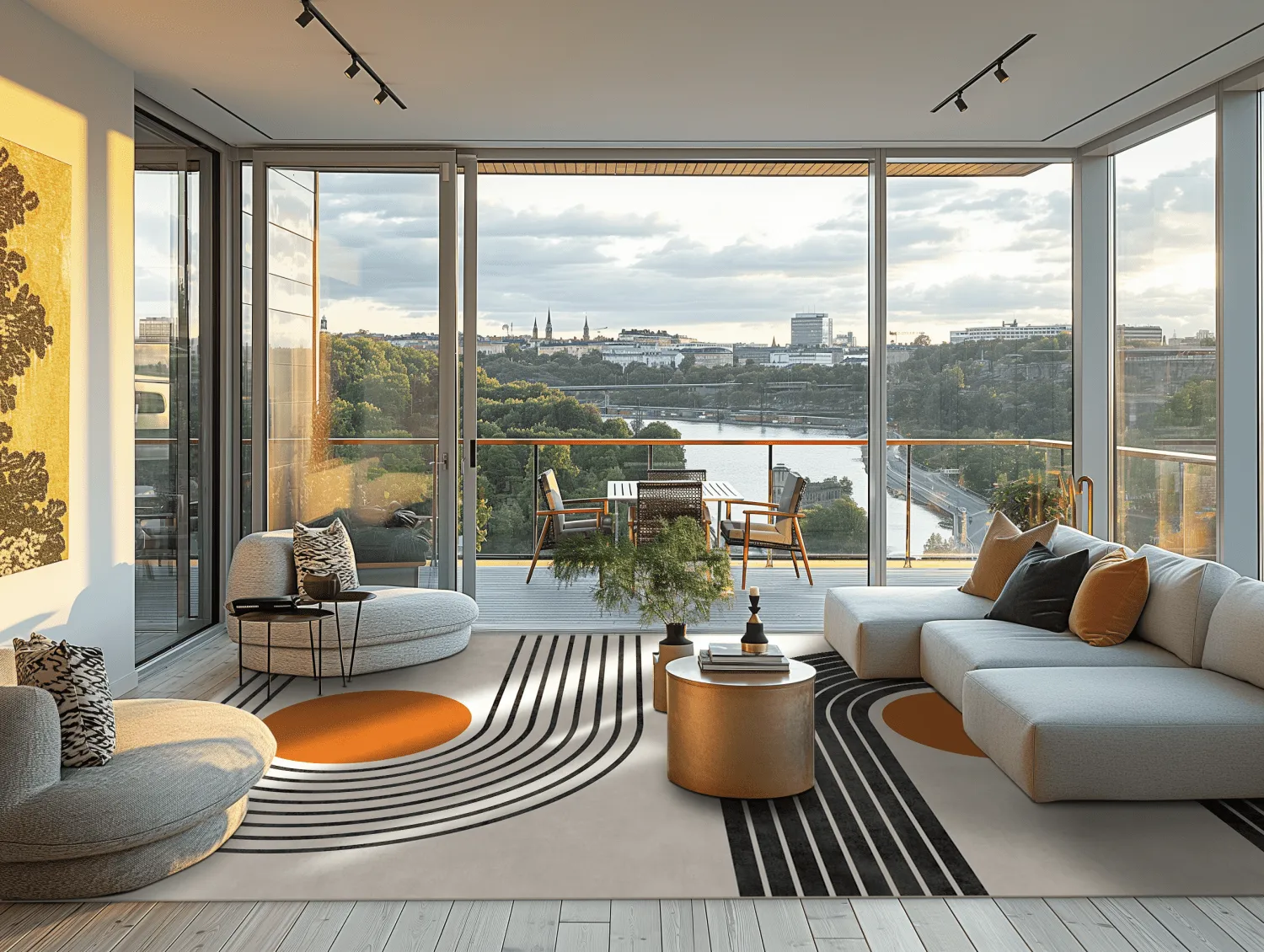 Wilton szőnyeg - Moudania (bezs/fekete/narancssárga)