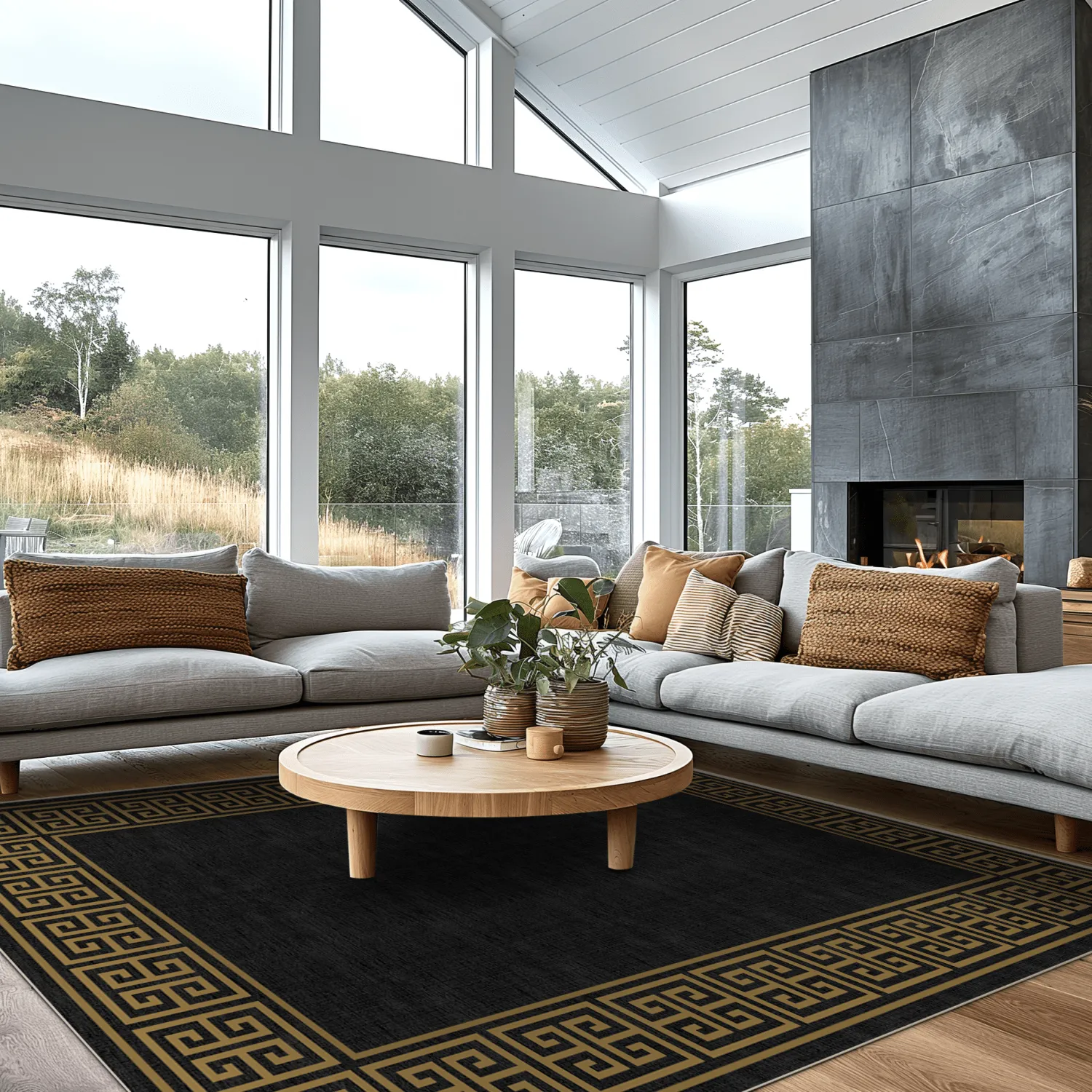 Wilton szőnyeg - Myra (fekete/arany)