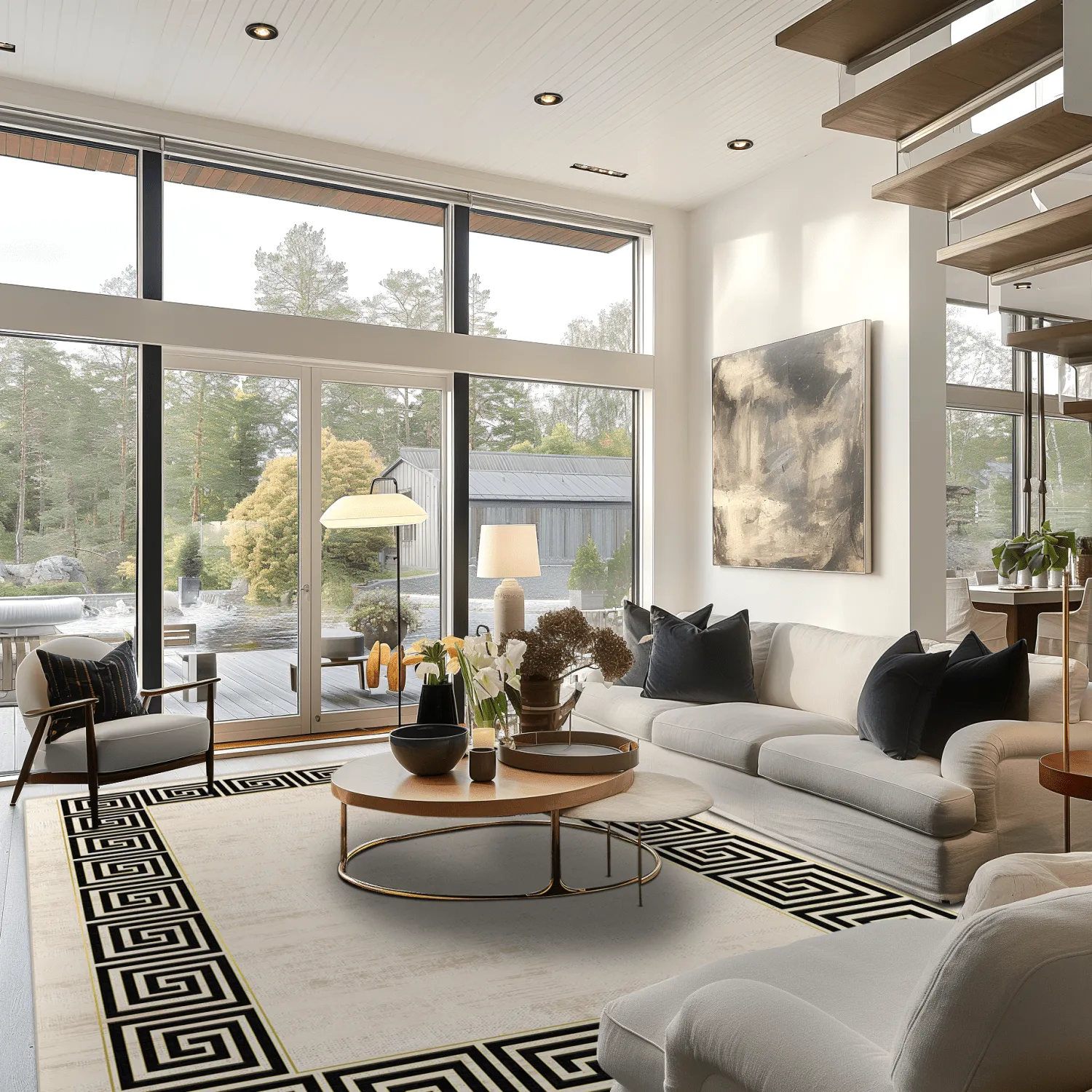 Wilton szőnyeg - Mytos (bezs/fekete)