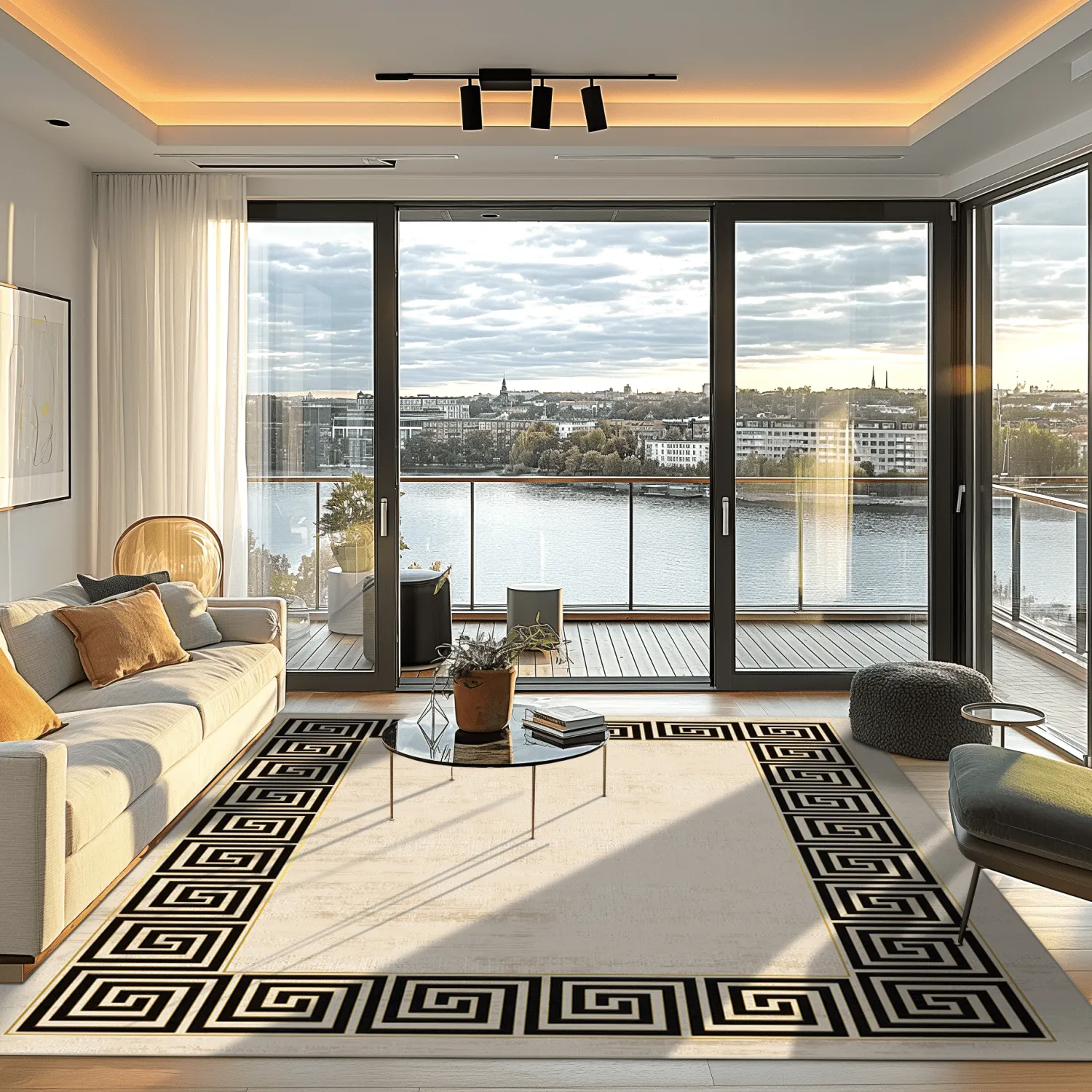 Wilton szőnyeg - Mytos (bezs/fekete)