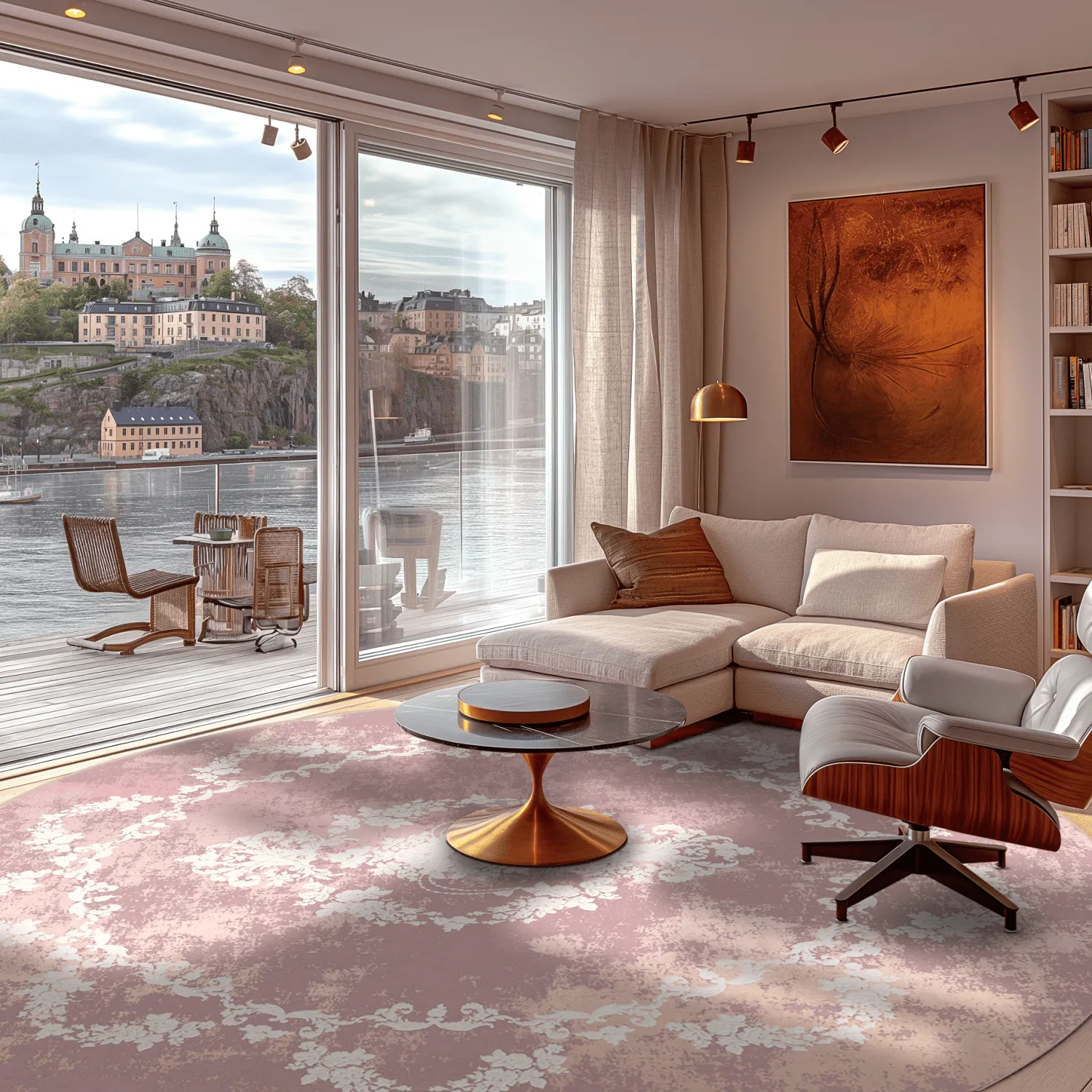 Kerek szőnyeg - Nefta (rózsaszín)