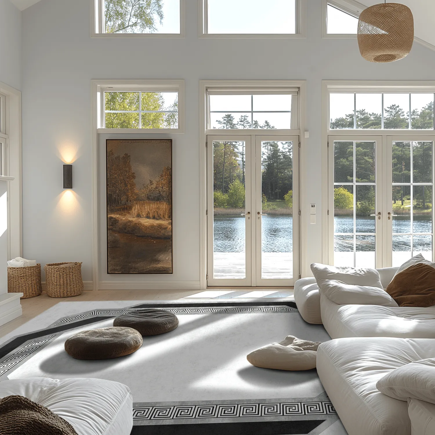 Wilton szőnyeg - Olympia (fekete/fehér)