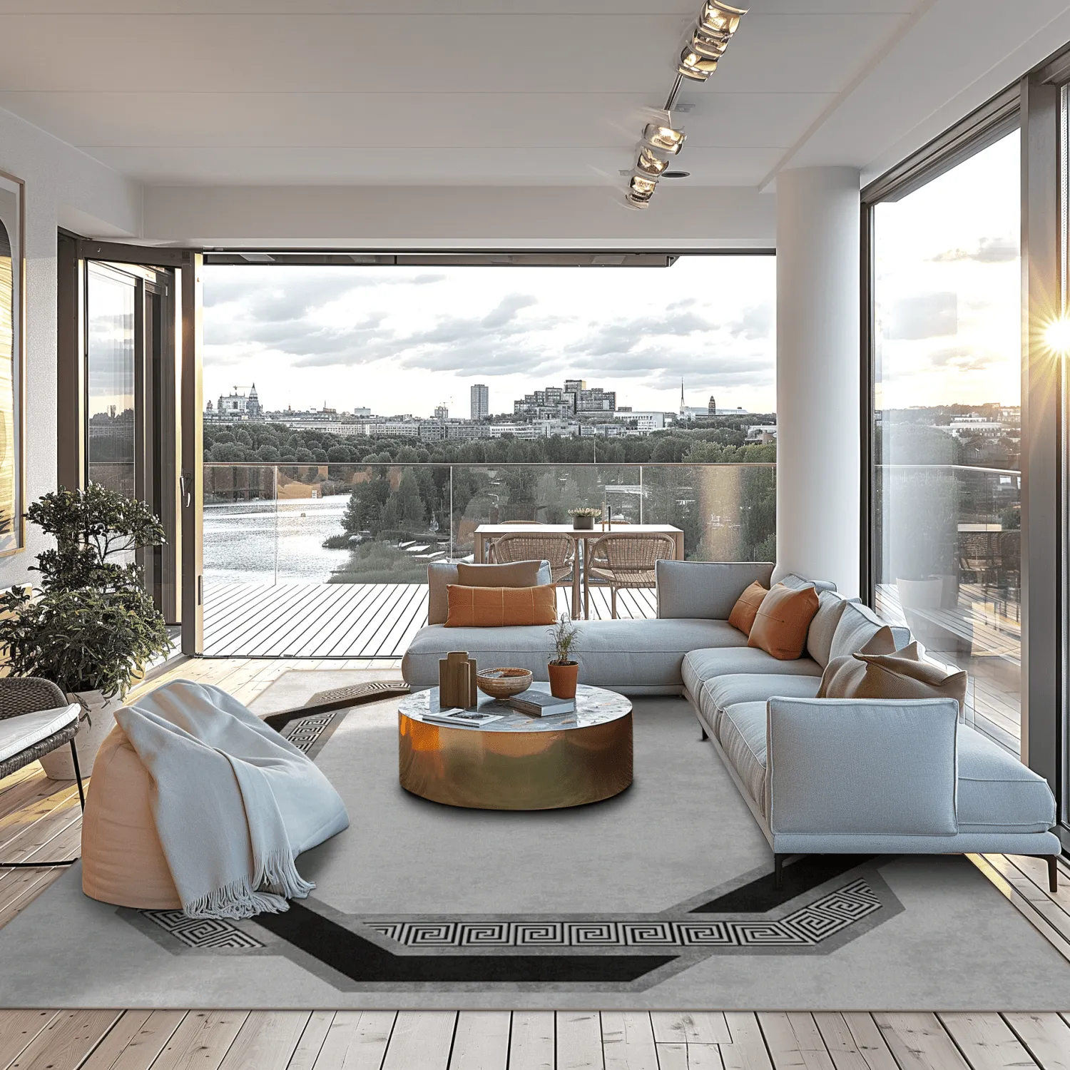 Wilton szőnyeg - Olympia (fekete/fehér)