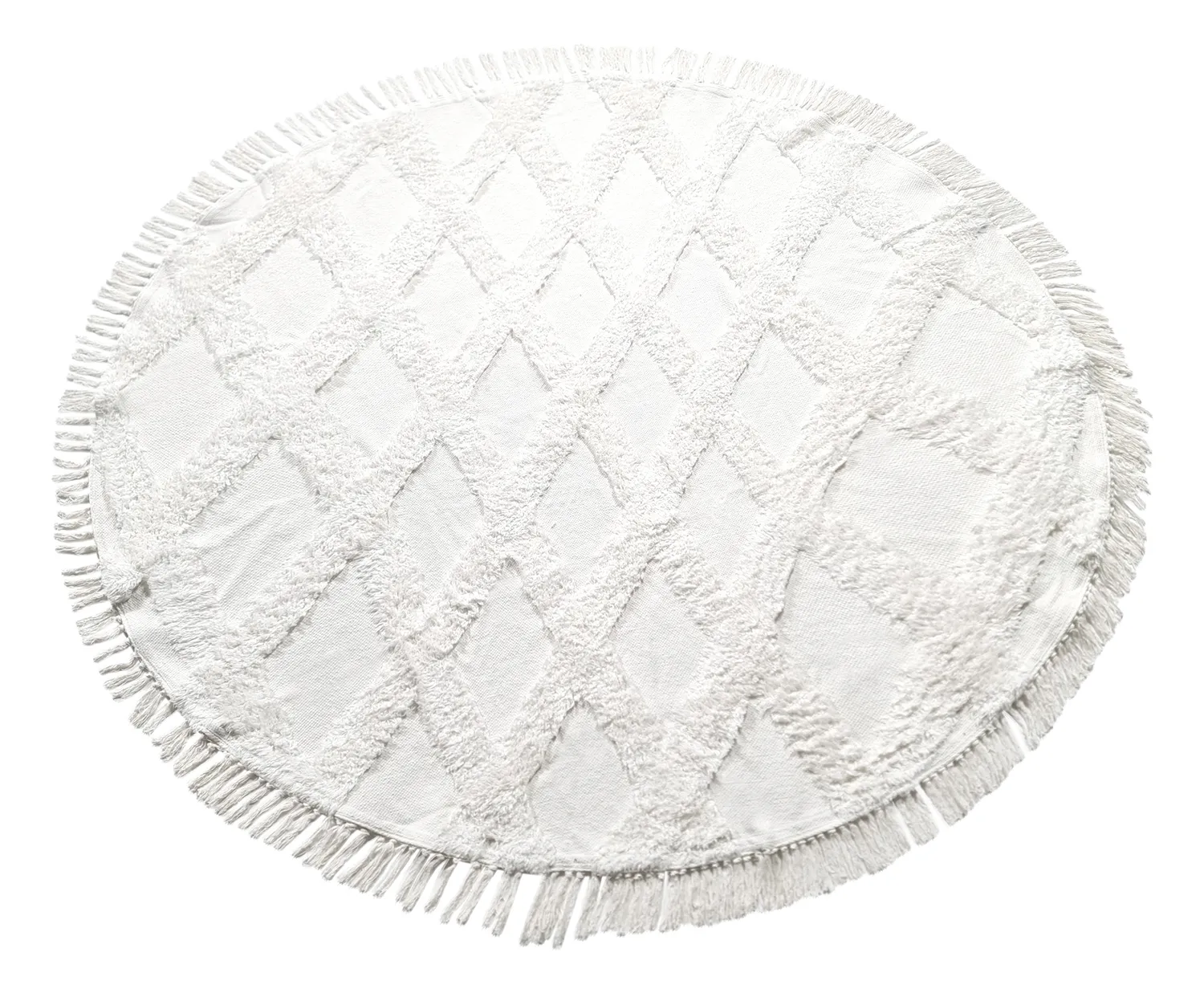 Kerek szőnyeg - Pamplona Natural Cotton Shaggy (offwhite)