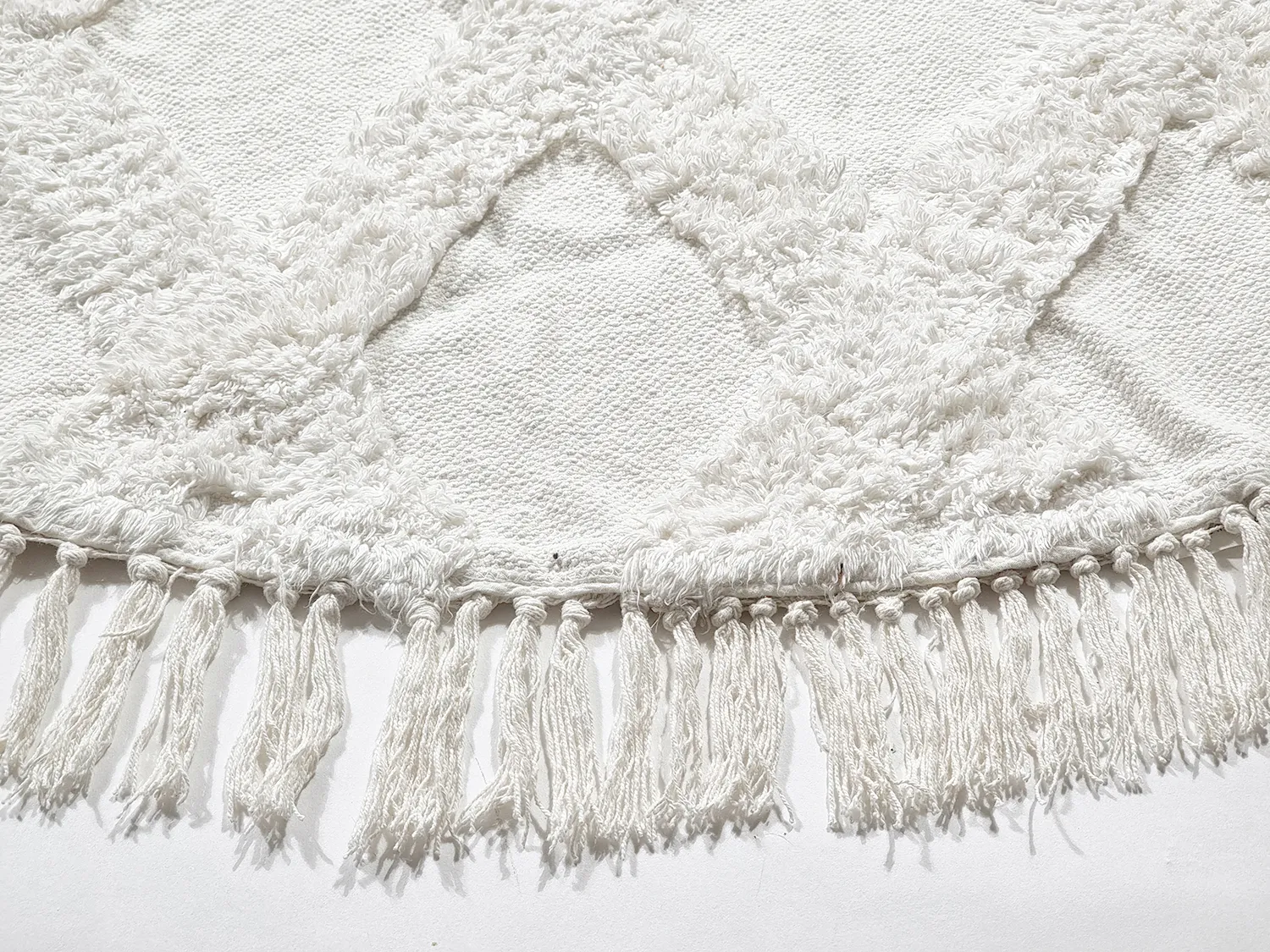 Kerek szőnyeg - Pamplona Natural Cotton Shaggy (offwhite)