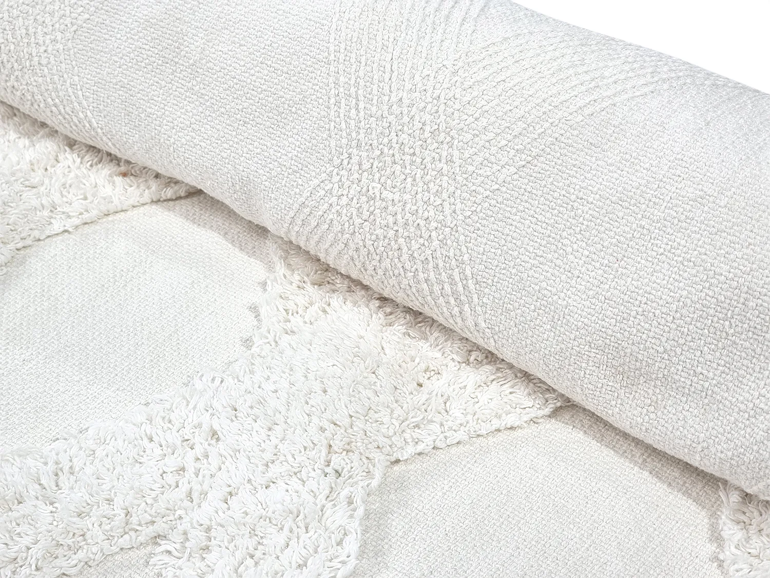 Kerek szőnyeg - Pamplona Natural Cotton Shaggy (offwhite)